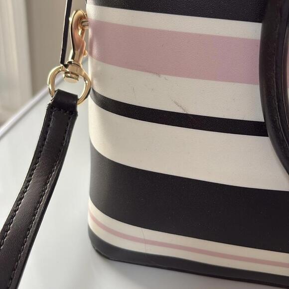 Kate Spade New York Striped Satchel Carli Grove 10×9×4 EXCELLENT CONDITION - Picture 9 of 9